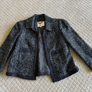 Rebecca Taylor tweed black and white jacket for suit Size 0
